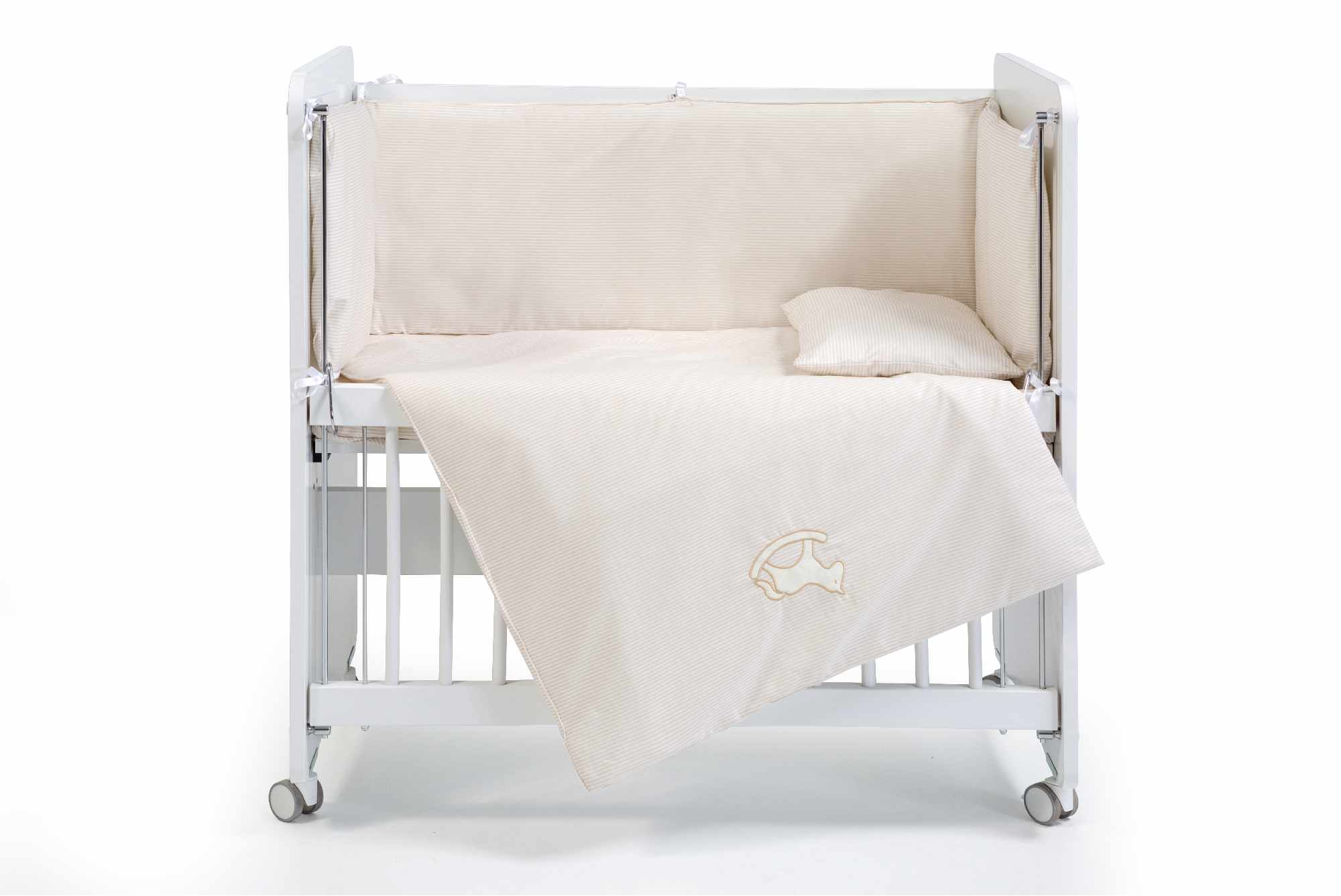 BW1214 - BEBEK UYKU SETİ %100 PAMUK TAY 60 X 120 BEJ-KAHVE